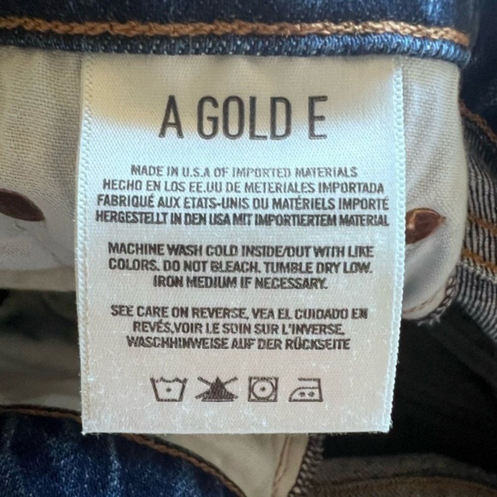 AGOLDE Nico High Rise Slim‎ Fit Button Fly in Subdued A093C-1046 Size 24 - Picture 6 of 12